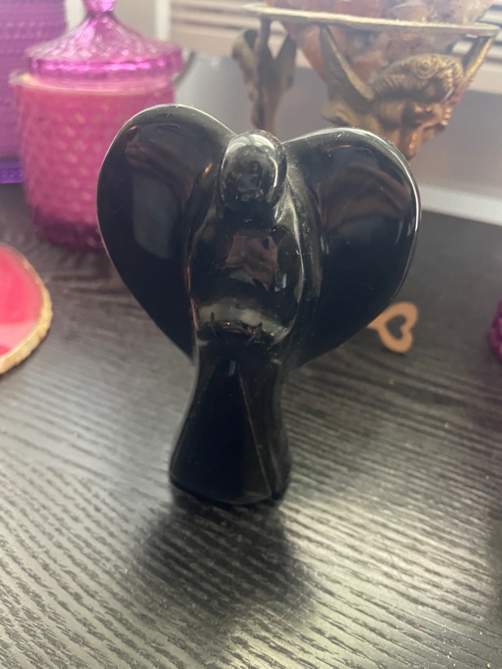 Black Obsidian Crystal Angel